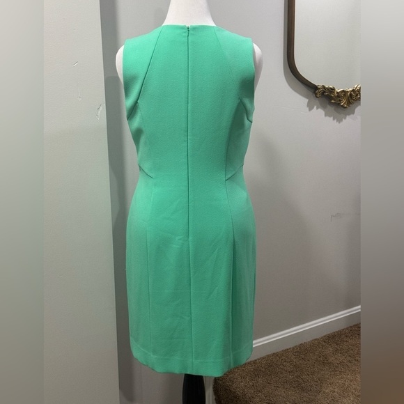 Cremieux Spearmint Mint Green Embroidered Shift Dress Stretch Size 12 - Picture 3 of 3